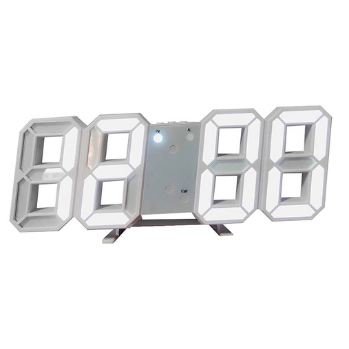 3D LED Wall Clock With Remote Control Alarm Clock Time