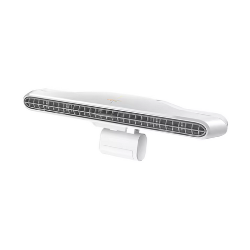 Computer Monitor Hanging Fan - Powerful Cooling 3-speed Selectable, Ergonomic Design, Portable Desktop Fan, Quiet Adjustable