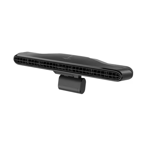 Computer Monitor Hanging Fan - Powerful Cooling 3-speed Selectable, Ergonomic Design, Portable Desktop Fan, Quiet Adjustable